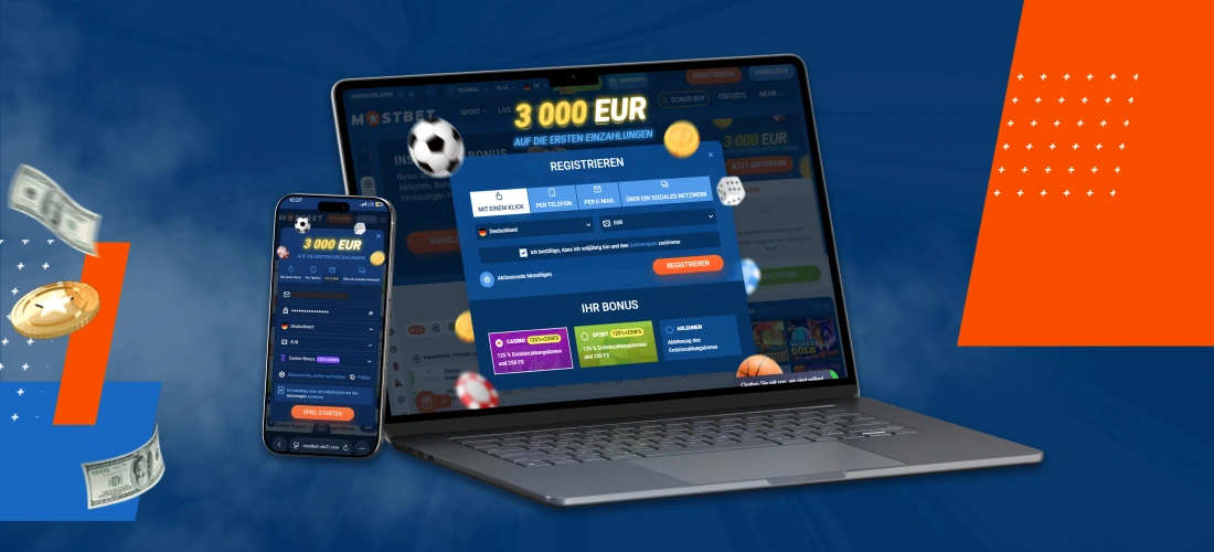 Kontoeröffnung im Mostbet Casino